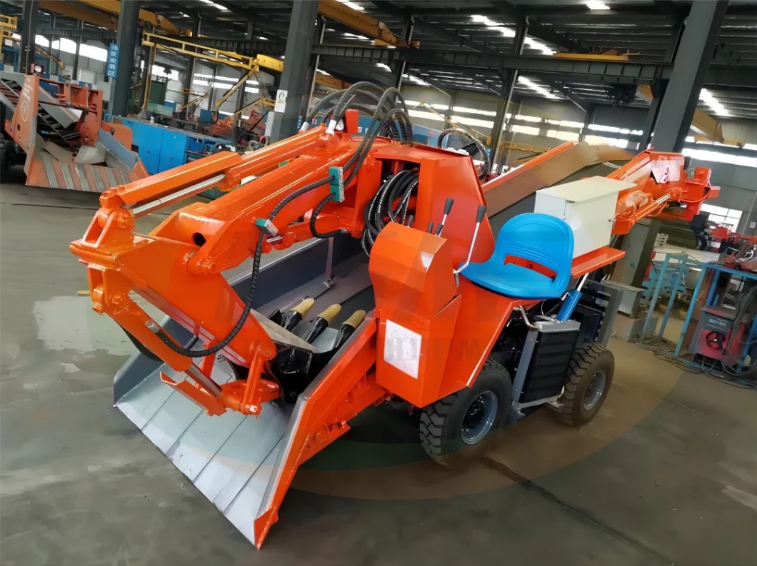 Underground Mining Wheel Crawler Grilled Slag Machine/Mucking Loader for Coal Mine